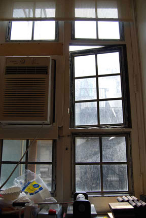 Window in MS teacher's lounge